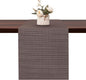 Table Runner 55 Inches Long, Vinyl Woven Heatproof Table Runners | Washable by Banchif