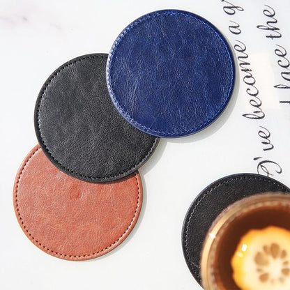 TOSSOW PU Leather Coaster 8 Pcs - Image 7