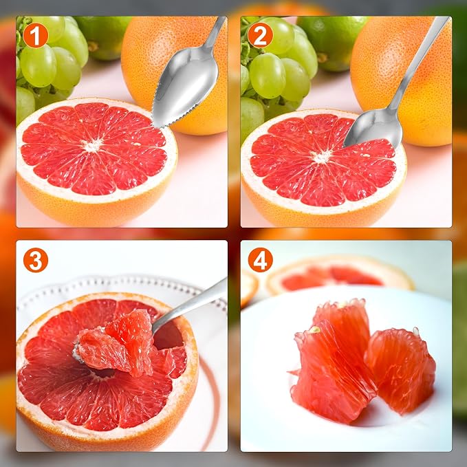 3pcs Grapefruit Spoons and Knife Set - Image 5