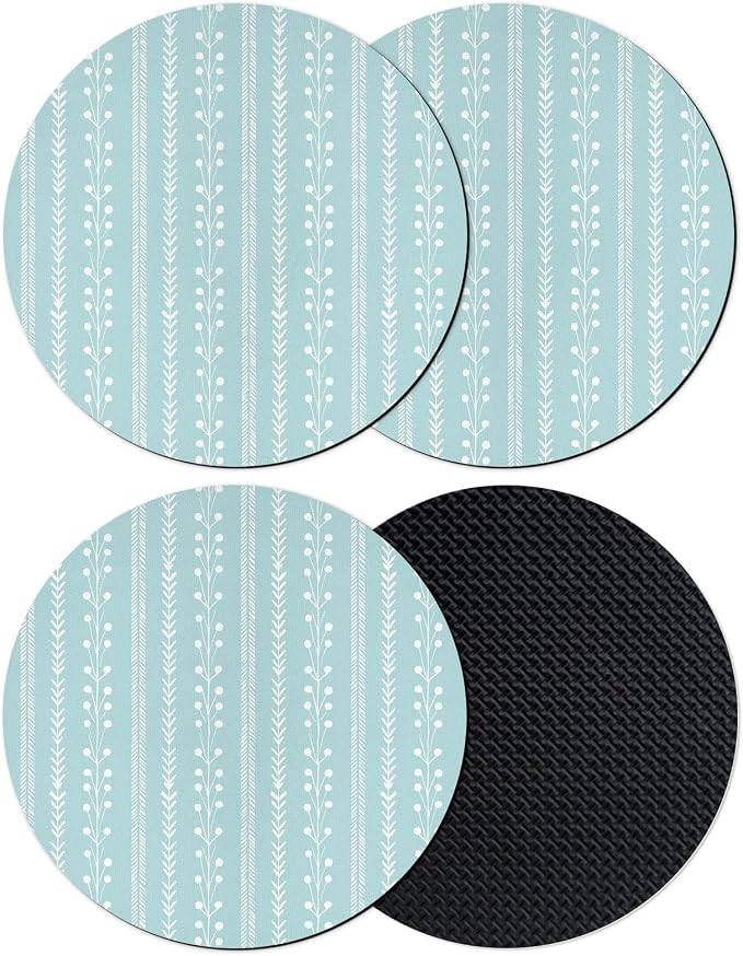 Simple Vertical Stripes Coasters Set of 4, Absorbent Coasters by Unknown