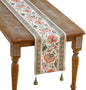 Designer Vintage Linen Table Runner, Floral Pattern, Dining Table, Thanksgiving by Isaennehomedecoration