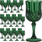 7OZ Plastic Wine Glasses, Reusable Vintage Goblets Unbreakable Drinking Glasses by Unknown
