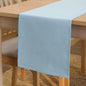 Encasa XO Table Runner, Cotton Canvas Dining Runner 13"x72" | Ice Blue by EncasaXO