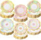 216 Pcs 6 Inch Floral Paper Plates Flower Plates by Maxcheck