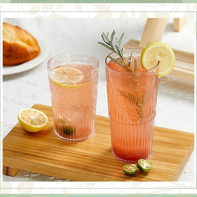 Wiwiqing 20oz Vintage Plastic Ribbed Tumblers Set of 12, Baby Shower, Birthday - Image 5