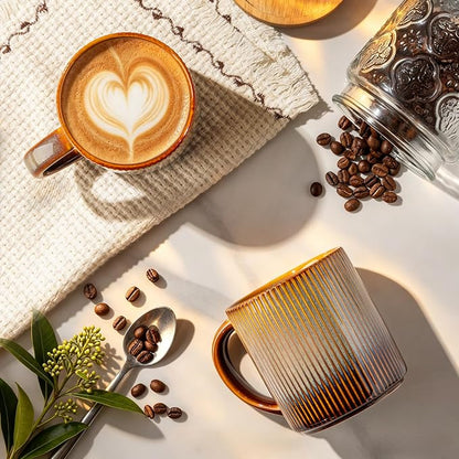 theterra Ceramic Coffee Mugs Set of 6, 14.2 oz Coffee Cups - Image 2