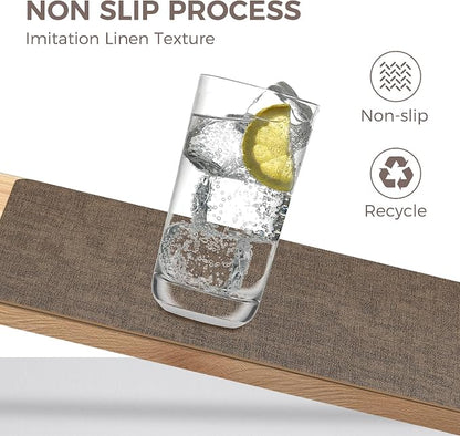 NCUE Vinyl Placemats Set of 6, Heat Resistant, Nonslip Faux Leather Waterproof - Image 3