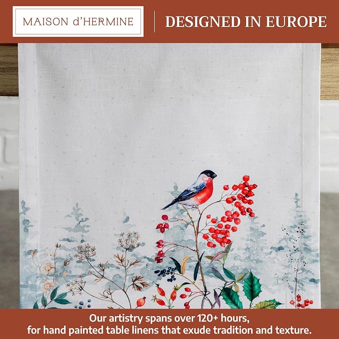 Maison d' Hermine Table Runner 100% Cotton 14.50" x 48" | Table Runners 48 - Image 2