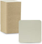 MT Products 4” Blank Off-White Heavyweight Cardboard Square Coasters for Your Beverages 2 MM Thickness (Case of 1000) - Made in The USA