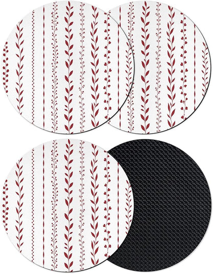 Simple Stripes Coasters Set of 4, Absorbent Coasters by Unknown