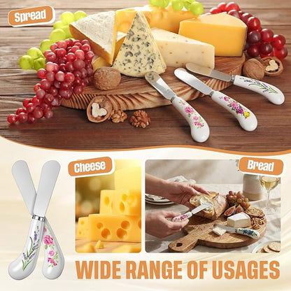 6 Pack Cheese Spreaders bulk 4.95" Stainless Steel Butter Knife - Image 6