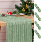 4 Pack Sage Green Table Runner 17 x 108inch Cheesecloth Table Runner Boho Gauze by Lumaycens