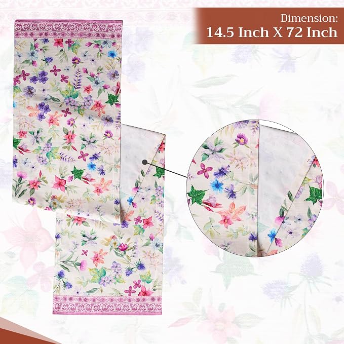 Maison d' Hermine Table Runner 100% Cotton 14.50" x 72" | Table Runners 72 - Image 4