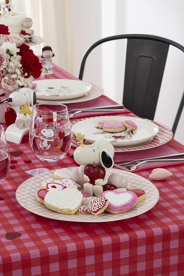 Lenox Gingham Pink Porcelain Valentine's Day Dinner Plate Set - Image 7