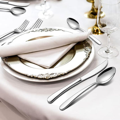 LIANYU 77-Piece Heavy Duty Silverware Set - Image 6