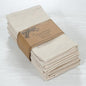 ACCENTHOME Accent Home 100% Cotton Napkins, Delicate Cloth Napkins for Dinners, Parties and Weddings，18 x 18 Inch Set of 6 - Natural