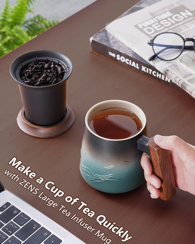 ZENS Tea Mug with Infuser and Lid - Image 7