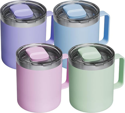 4 Pack 12oz Insulated Coffee Mug by avodvo