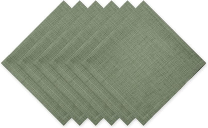 DII Variegated Tabletop Collection, Napkin Set, Artichoke Green, 6 Piece by DII