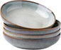 AmorArc 8.5’’ Ceramic Pasta Bowls Set of 4, 36oz Large Stoneware Bowls Set | by AmorArc