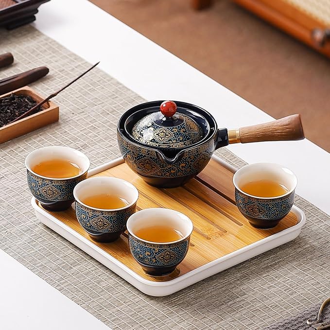 Chinese Tea Set, Chinese Gongfu Tea Set, Portable Teapot Set - Image 8