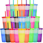Color Changing Cups, 5 Pack 24oz Plastic Tumblers, Reusable Iced Coffee & by Alohastarttg