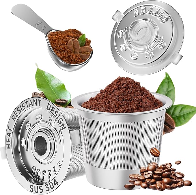 2 Pack Reusable K Cups Coffee Pods by Nessus