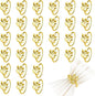 30 Pcs Gold Leaf Napkin Rings Set, Metal Napkin Ring Holders Buckles by FHUIEWRY