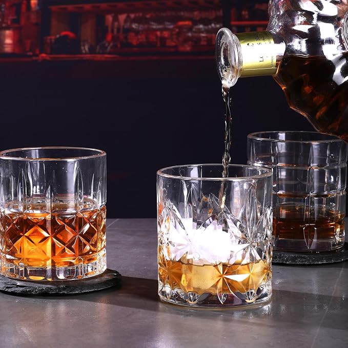 Whiskey Glasses Set of 6, 12oz Old Fashioned Whiskey Glasses Gift - Image 7