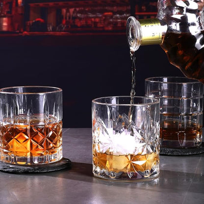 Whiskey Glasses Set of 6, 12oz Old Fashioned Whiskey Glasses Gift - Image 7