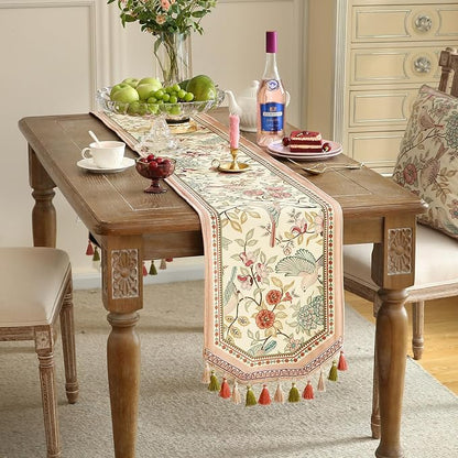 Patdrea Designer Vintage French Velvet Table Runner, Dining Room Living Room - Image 7