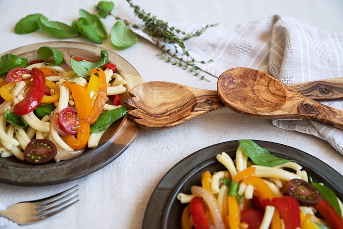 Olive Wood Salad Server Set - Image 3