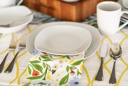 10 Strawberry Street Simply Square 16 Piece Dinnerware Set - Image 3