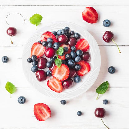 100 Count Disposable 6 Inch White Plastic Dessert Plates - Image 6