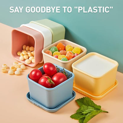 ISSEVE 8Pack 6oz Silicone Snack Containers - Image 6