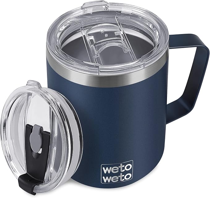 WETOWETO 14 oz Coffee Mug, Vacuum Insulated Camping Mug by Wetoweto
