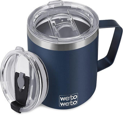 WETOWETO 14 oz Coffee Mug, Vacuum Insulated Camping Mug by Wetoweto