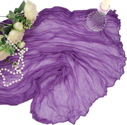 12 Pack Purple Cheesecloth Table Runner 10Ft Gauze Cheese Cloth Table Runner - Image 7