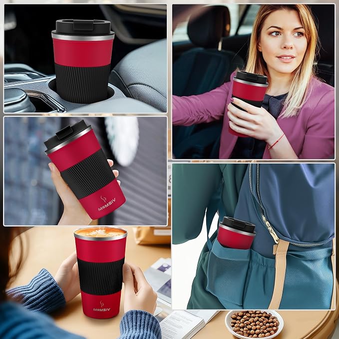 MOMSIV 17oz Travel Coffee Mug, Insulated Coffee Cup - Image 7