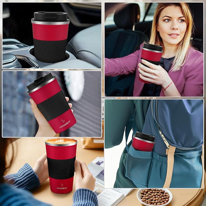 MOMSIV 17oz Travel Coffee Mug, Insulated Coffee Cup - Image 7