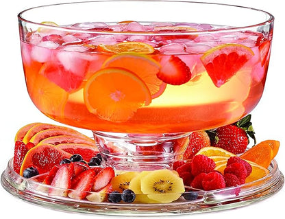 Royalty Art Cake Stand with Dome, 6-in-1 Multifunctional Glass Serving Platter for Cakes, Desserts, Fruits, Snacks, Pastries, Appetizers - Elegant Pedestal Display, Durable Italian-Made Glass - Made in Italy