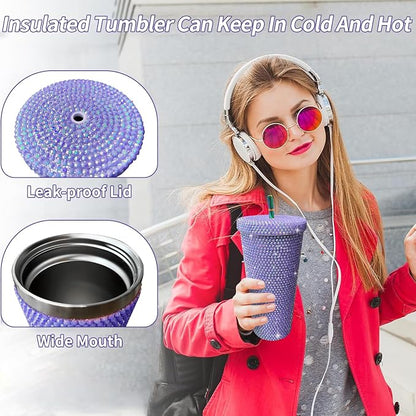 26oz Bling Rhinestone Tumbler - Image 3