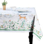 Maison d' Hermine Table Cloth Rectangle Table 100% Cotton 54 x 72 Inches Fall Tablecloth Reusable Everyday Use for Thanksgiving Christmas Decorations Dining Farmhouse Party (Snowy World)