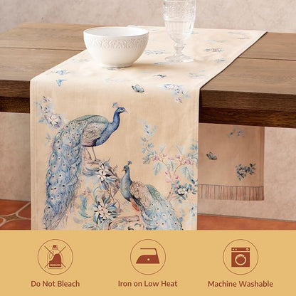 Maison d' Hermine Table Runner 100% Combed Cotton 14.5"x72" | Table Runners 72 - Image 8