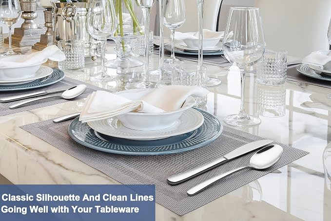 30-Piece Silverware Set for 6, Wildone Premium Stainless Steel Flatware Set - Image 6