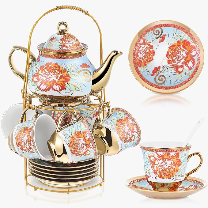 Zhehao 20 Pcs Porcelain Tea Set by Zhehao
