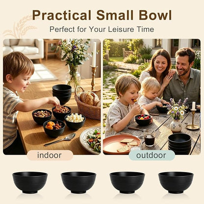 Small Bowls 10oz, Unbreakable & Lightweight Wheat Straw Bowls Sets of 8 - Image 7