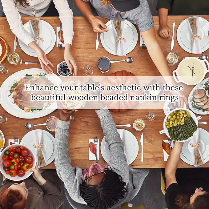 50 Pack Farmhouse Rustic Napkin Rings - Image 6