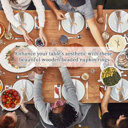 50 Pack Farmhouse Rustic Napkin Rings - Image 6