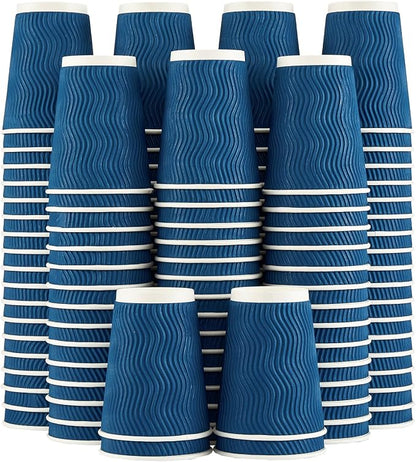 Lamosi Coffee Cups 12 oz 120 Pack Disposable Paper Coffee Cups Insulated | 12oz by BuyNow